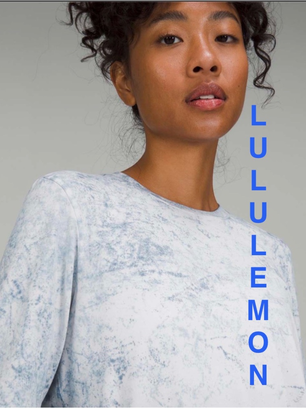 Lululemon | “Love” Long Sleeve Shirt
Cirrus Wash Alpine White Cirrus Blue | L/XL